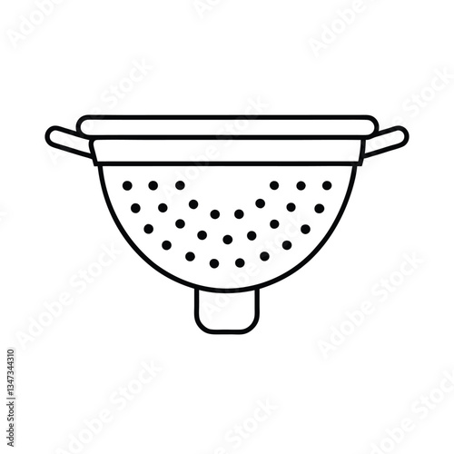 vector illustration of a bowl with spoon