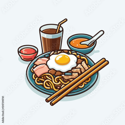 cuisine, delicious, asian, dish, food, traditional, meal, plate, malaysia, chinese, lunch, singapore, penang, dinner, tasty, char, noodles, asia, stir, shrimp, teow, sauce, gourmet, egg, hawker, kway,