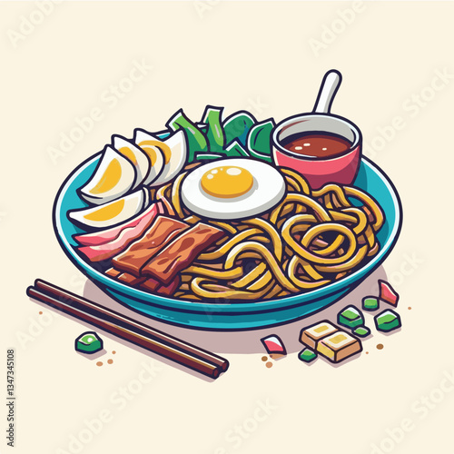 cuisine, delicious, asian, dish, food, traditional, meal, plate, malaysia, chinese, lunch, singapore, penang, dinner, tasty, char, noodles, asia, stir, shrimp, teow, sauce, gourmet, egg, hawker, kway,