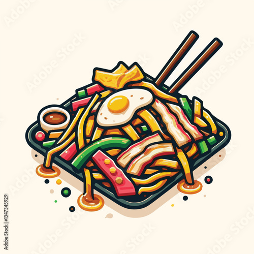 cuisine, delicious, asian, dish, food, traditional, meal, plate, malaysia, chinese, lunch, singapore, penang, dinner, tasty, char, noodles, asia, stir, shrimp, teow, sauce, gourmet, egg, hawker, kway,