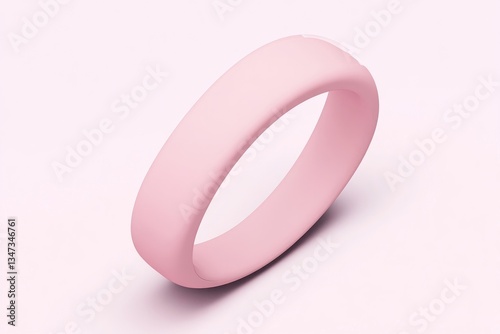 Simple, pastel pink ring