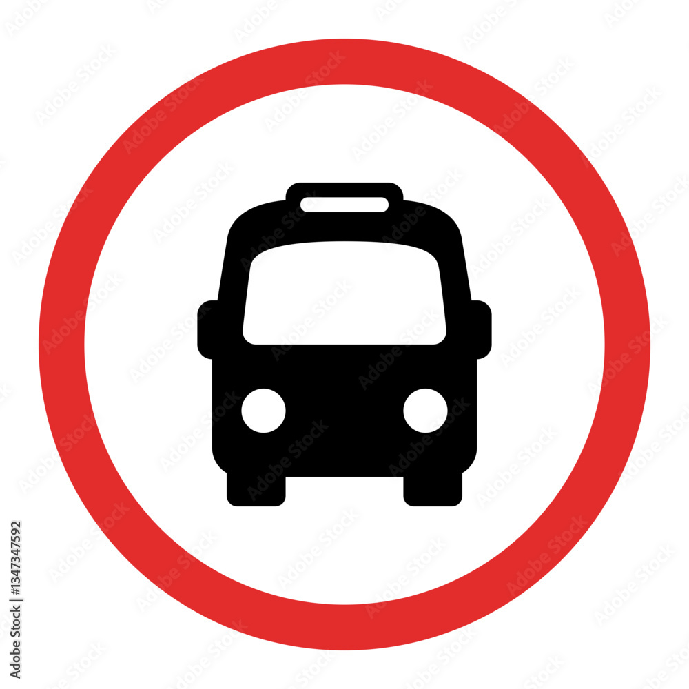 No Buses Allowed Icon No Buses Allowed Icon