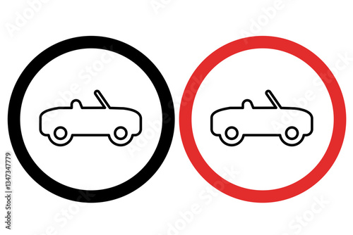 Convertible Car Vehicle Icons