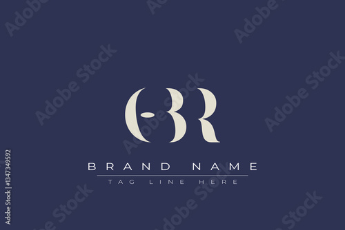 OBR abstract letter logo design. This logo is designed by three abstract letters.