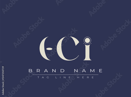 OCI abstract letter logo design. This logo is designed by three abstract letters.