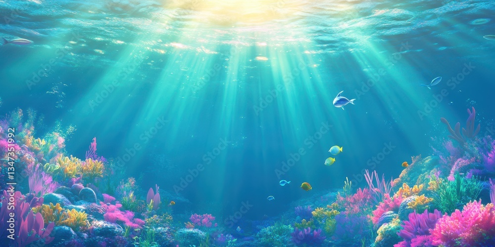 Fototapeta premium Grass field valley banner 