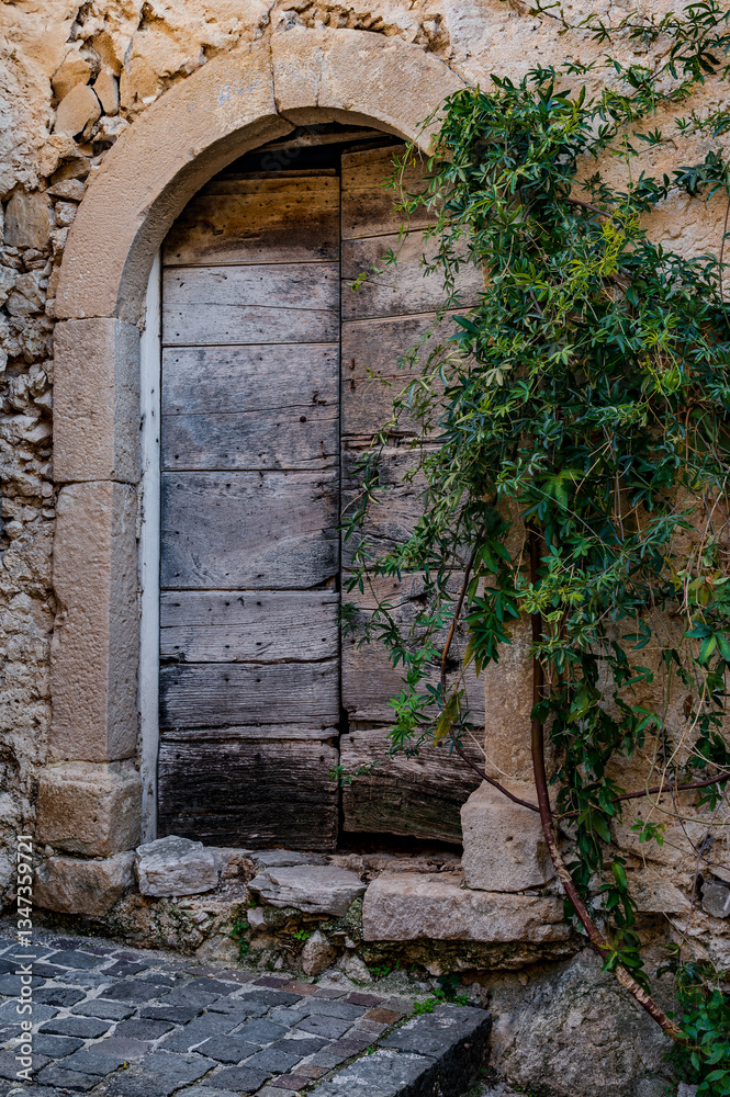 Fototapeta premium Pesche, Molise. The Ancient Village