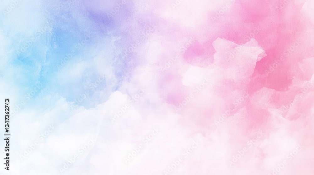 Fototapeta premium Soft Watercolor Gradient Background with Flowing Colors and Delicate Texture for Artistic Design