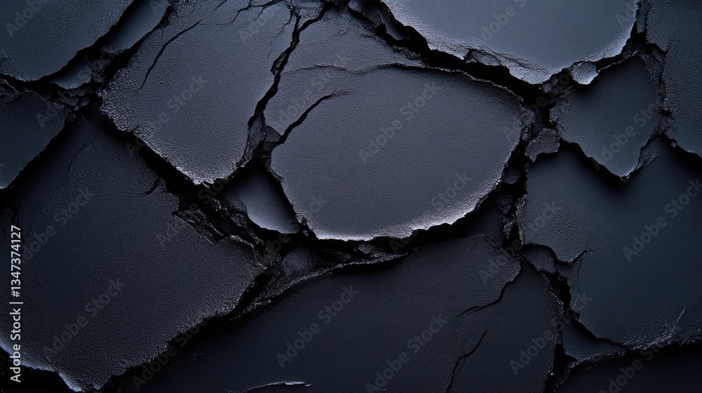 Dark, cracked cosmetic powder texture