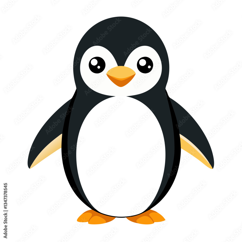 Fototapeta premium penguin cartoon no background