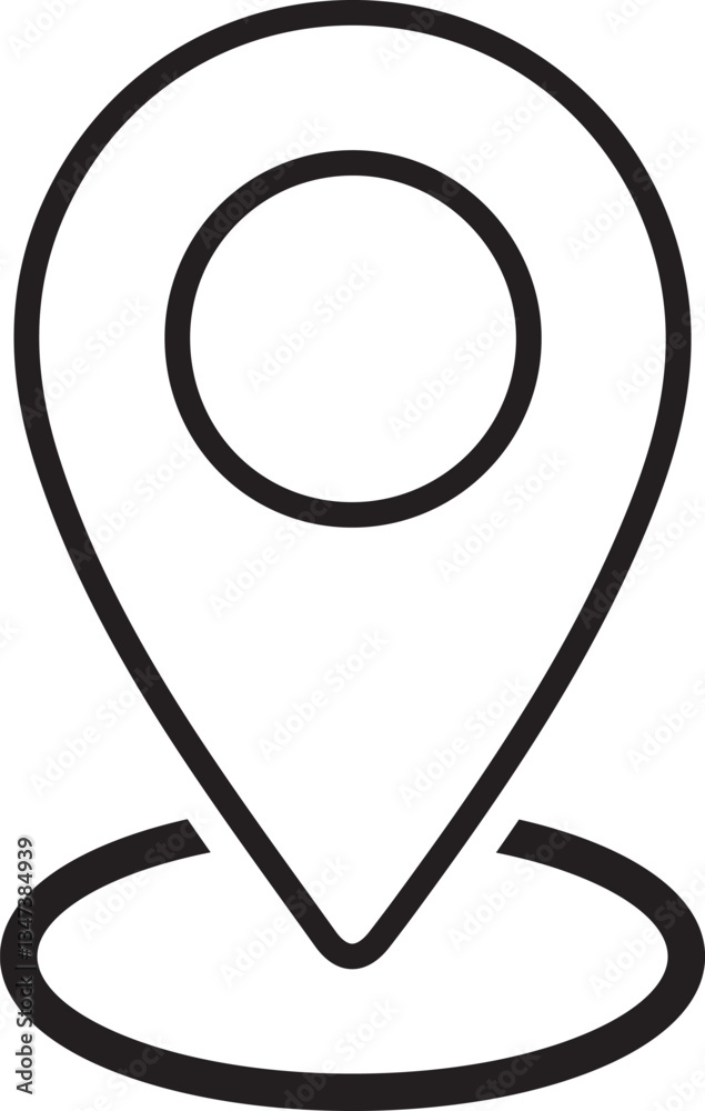 Location i con illustration vector art design