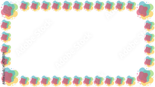 color frame, spotted
