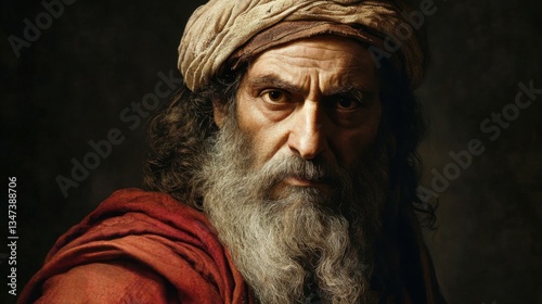 Biblical character from the time of Israel, King David, King Saul, King Solomon or another king photo