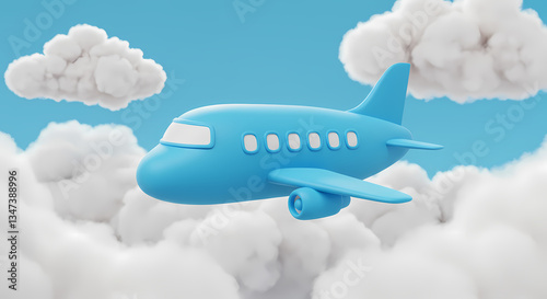 Sky High Cartoon Airplane Adventure