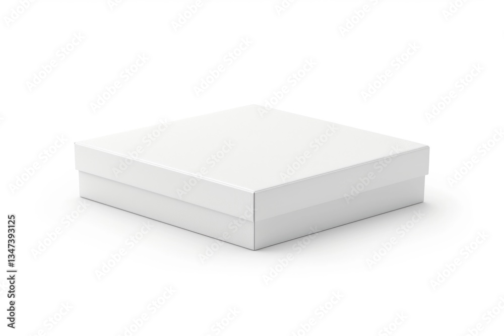 A plain white square box, perfect for gifts or packaging. A plain white square box, perfect for gifts or packaging.