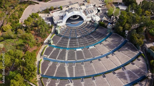 Aerial View of Hollywood Bowl Amphitheater, Los Angeles, California