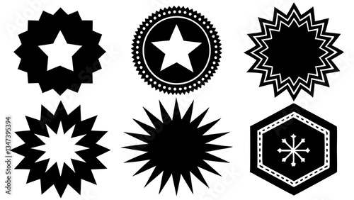 "Sale Stickers and Price Tags SVG – Starburst Quality Icons Set"