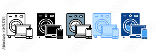 Electronic  Icon Set Multiple Style Collection