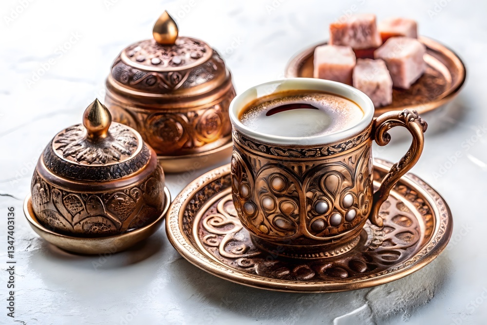 Fototapeta premium traditional turkish coffee cup