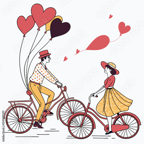 vector illustration of a bicycle