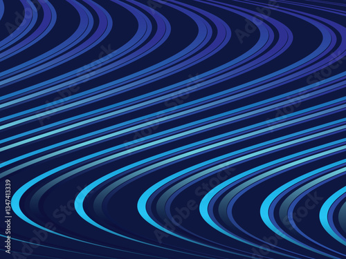 Digital technology wavy futuristic blue background, cyber nano information, future technology data innovation, internet network. Blue Sky HD Abstract Background Design.
