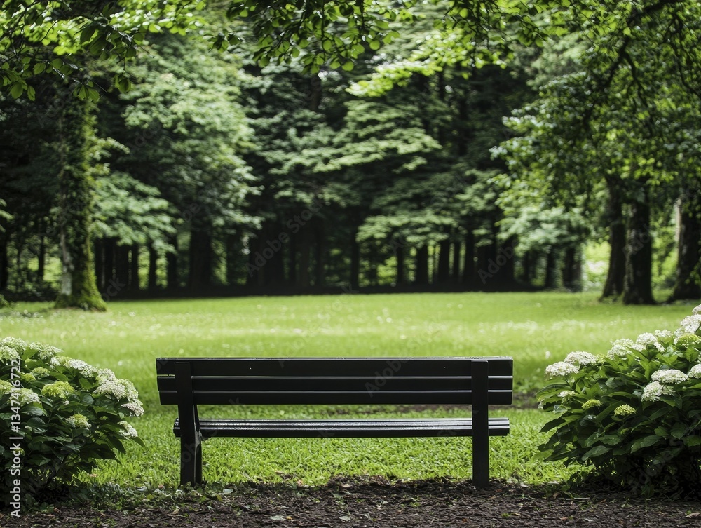 Head-on view of lush gardens showcases vibrant azaleas and peaceful benches, encouraging tranquil moments to savor spring's beauty. Head-on view of lush gardens showcases vibrant azaleas and peaceful benches, encouraging tranquil moments to savor spring's beauty.