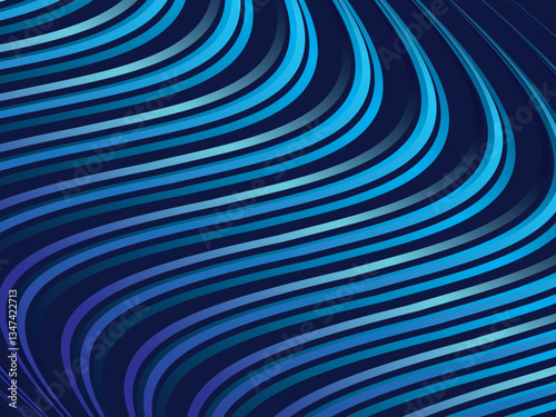 Digital technology wavy futuristic blue background, cyber nano information, future technology data innovation, internet network. Blue Sky HD Abstract Background Design.