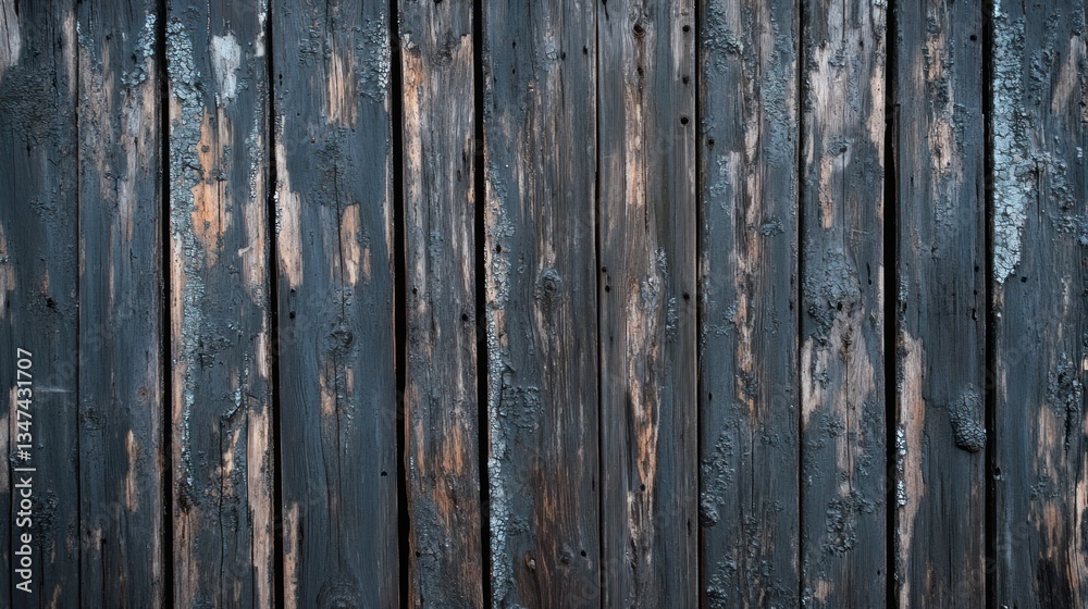 Fototapeta premium Aged wooden planks wall background texture
