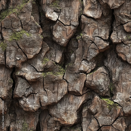 Forest Bark Rough Texture - seamless tile
