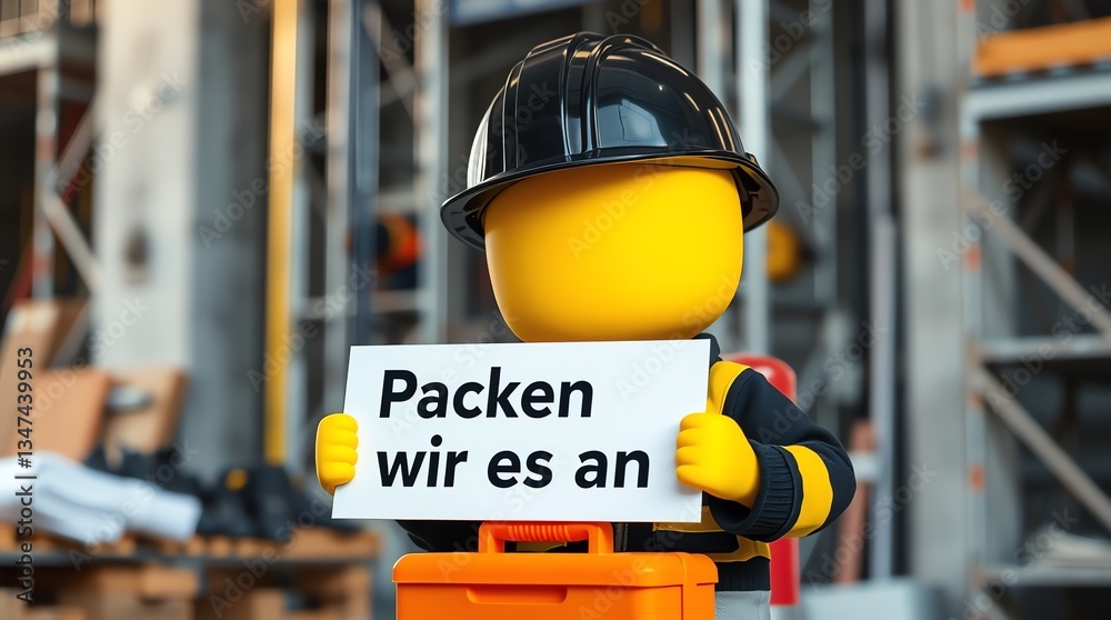 Fototapeta premium Packen wir es an