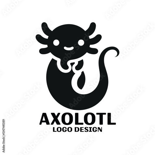 Axolotl Vector Logo Design