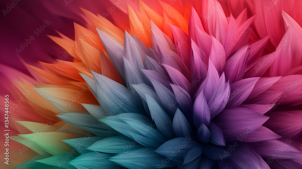 Obraz premium Abstract Colorful Floral Design