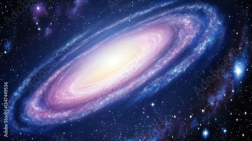Spiral Galaxy in Cosmic Space (1)