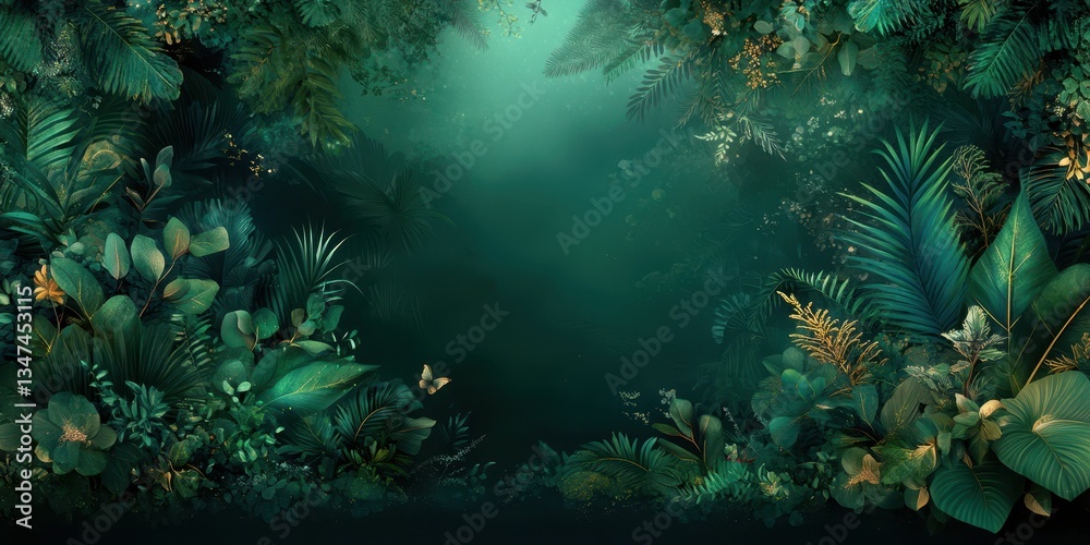 Fototapeta premium Summer landscape banner