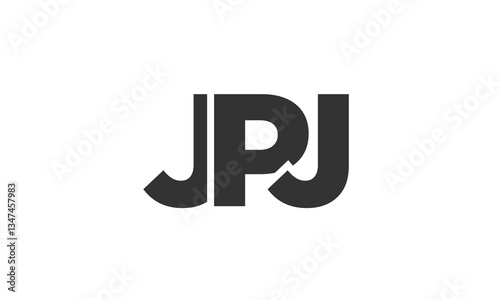 Free Download JPJ logo design template with strong and modern bold text. Initial based vector logotype featuring simple and minimal typography. Trendy company identity. - GFXLoad