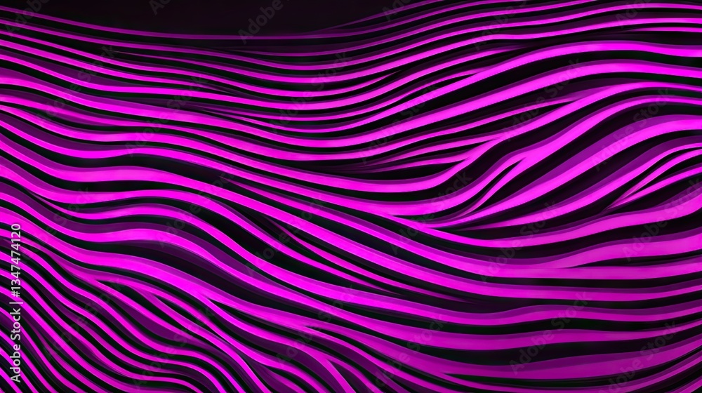 Abstract magenta and black wavy lines pattern Abstract magenta and black wavy lines pattern