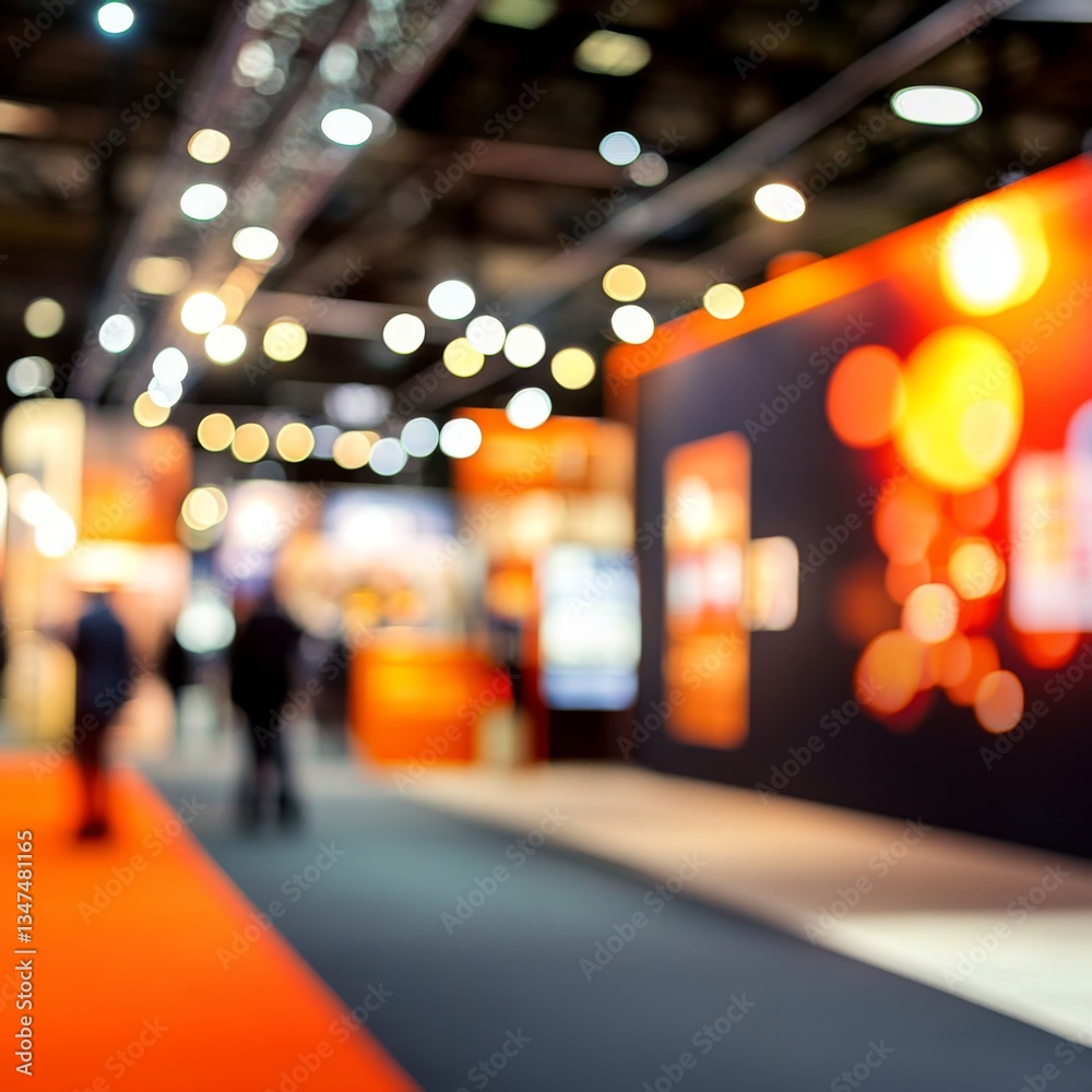 A dynamic portrayal of a business convention showcasing innovative industry trends.