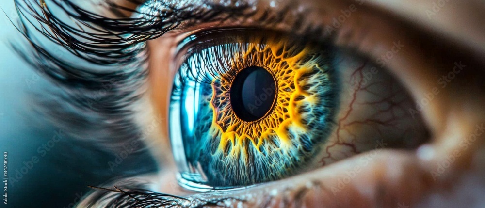 Detailed close-up showcasing the relationship between reticle overlays and glaucoma laser treatments.