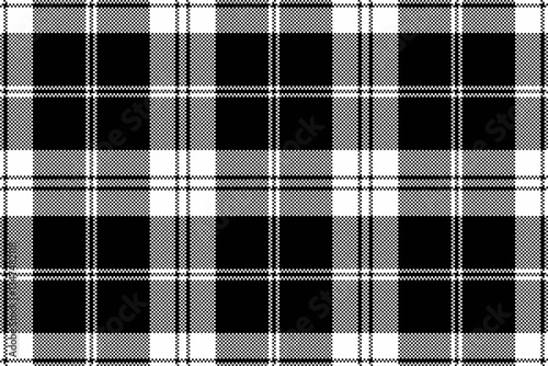 Stylish black and white plaid pattern.  Perfect for textile design, fashion, website backgrounds, or any project needing a classic, sophisticated texture.