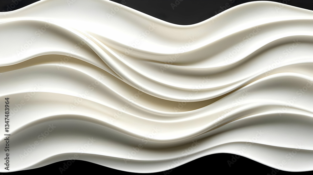 Obraz premium Abstract White Wave Design
