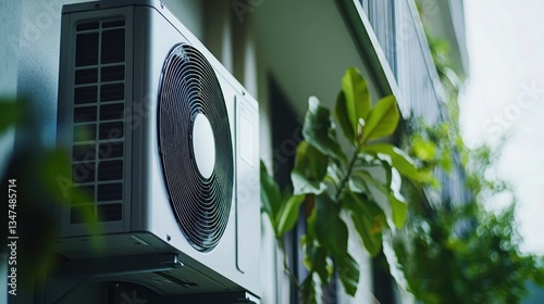 Air Conditioner Unit on Building Wall