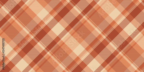 Multi background texture vector, variation fabric plaid pattern. Order textile tartan check seamless in orange and red colors.