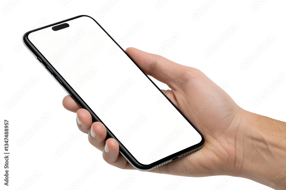 Hand Holding Smartphone with Blank Screen – Transparent PNG Clipart Hand Holding Smartphone with Blank Screen – Transparent PNG Clipart