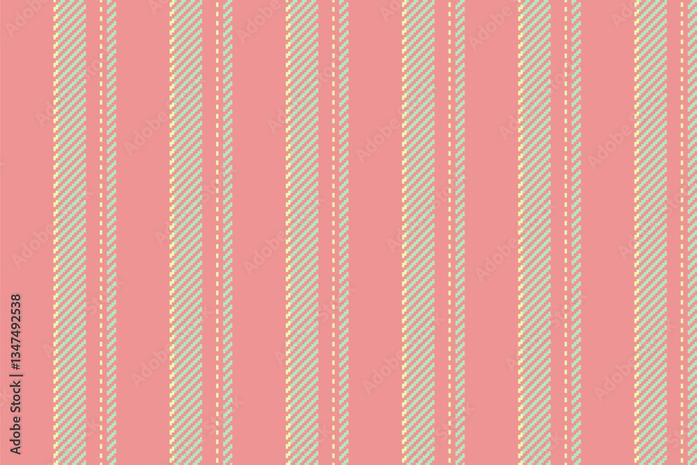 Customizable seamless textile stripe, age lines texture vertical. Abstract background vector pattern fabric background in red and light colors. Customizable seamless textile stripe, age lines texture vertical. Abstract background vector pattern fabric background in red and light colors.