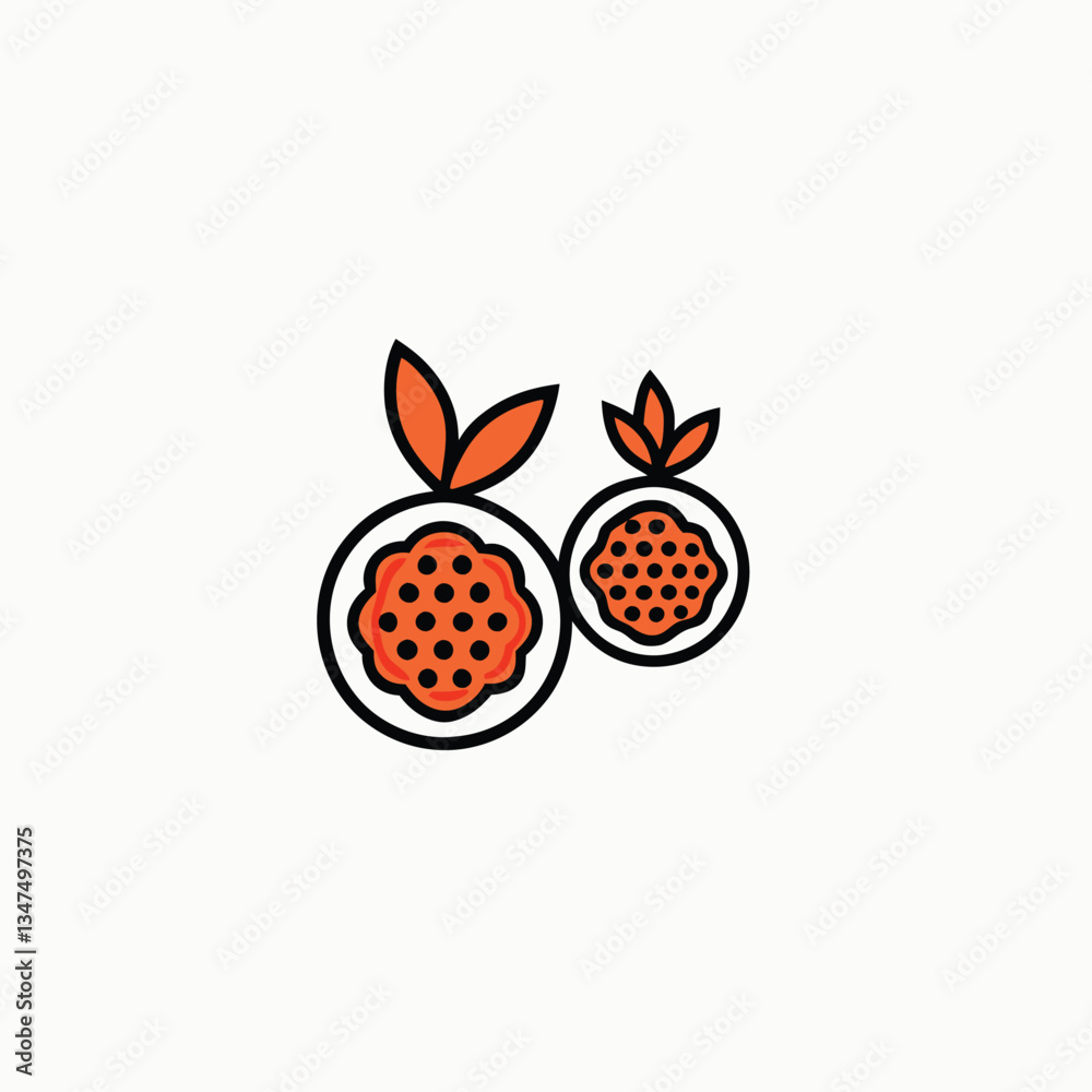 Obraz premium Hand drawn pomegranate design. Delicious fruit. Hand drawn sketch. Vintage style. minimalist head logo, Icon, element. Vector illustration