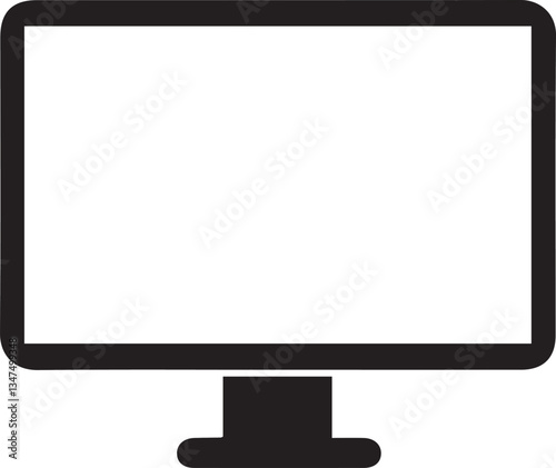 Computer i con illustration vector art design