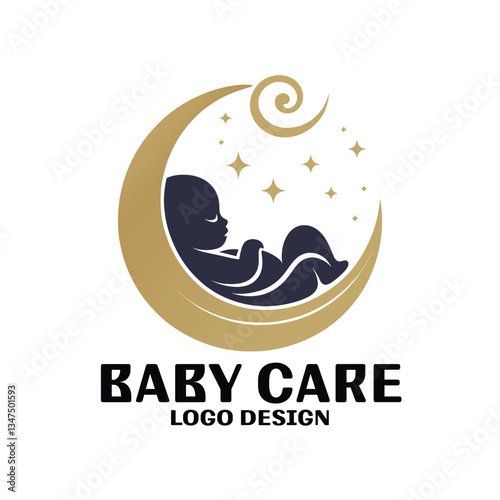 Baby Care Vector Logo Design