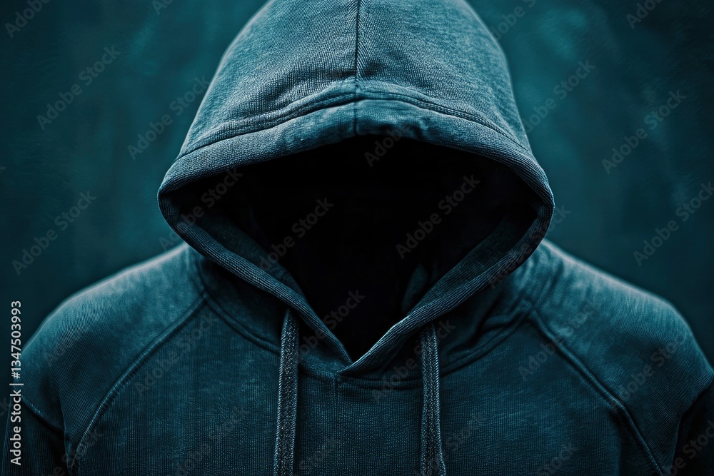 Person Wearing Hoodie Casting a Shadow on Their Face for Mystery Person Wearing Hoodie Casting a Shadow on Their Face for Mystery