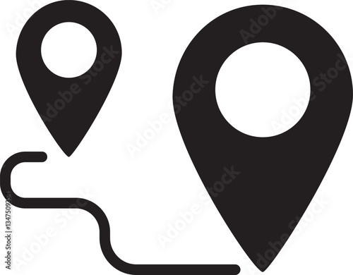 Vector GPS icons, Map Pins, Navigation Markers
