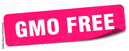 gmo free sticker. gmo free label